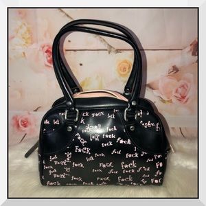 🌟 F**k Word Black and Pink Mini Purse